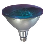 Λάμπα led smd PAR38 E27 15W 230V μπλε φως δέσμης 45° στεγανή IP65 30000h