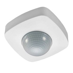 Ανιχνευτής παρουσίας υπερύθρων 2000W 10Α επίτοιχος λευκός με ανίχνευση 360° έως 20m IP20 Ανιχνευτής παρουσίας υπερύθρων 2000W 10Α επίτοιχος λευκός με ανίχνευση 360° έως 20m IP20