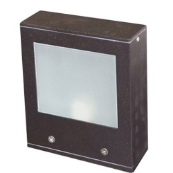 Φωτιστικό επίτοιχο για λάμπα G9 230V τετράγωνο σαγρέ σκουριά διπλής κατεύθυνσης αλουμινίου στεγανό I Φωτιστικό επίτοιχο για λάμπα G9 230V τετράγωνο σαγρέ σκουριά διπλής κατεύθυνσης αλουμινίου στεγανό I
