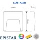 Led απλίκα λευκή τετράγωνη με σκίαστρο slim πλαστική 3W 100Lm 3000k θερμό λευκό φως στεγανή ΙΡ65