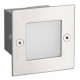 Led απλίκα νίκελ ματ τετράγωνη χωνευτή 2W 90Lm 3000k θερμό λευκό φως από πλαστικό στεγανή ΙΡ54 Led απλίκα νίκελ ματ τετράγωνη χωνευτή 2W 90Lm 3000k θερμό λευκό φως από πλαστικό στεγανή ΙΡ54
