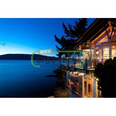 Led απλίκα γκρι στρογγυλή slim 13W 1060Lm 3000k θερμό φως για παραθαλάσσιες εγκαταστάσεις