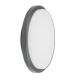 Led απλίκα γκρι στρογγυλή slim 13W 1060Lm 3000k θερμό φως για παραθαλάσσιες εγκαταστάσεις