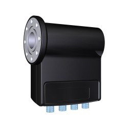 LNB INVERTO Quattro Flange χαμηλού θορύβου 0,1dB με διάμετρο λαιμού 40mm