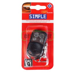 Ασύρματο τηλεχειριστήριο 4 εντολών Superior Simple 4 μεταλλικό με μπρελόκ για κλειδιά