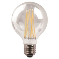 Λάμπα Led Ε27 γλόμπος G95 Crossed Filament 11W 3000K θερμό φως ντιμαριζόμενη με διάφανο κάλυμμα