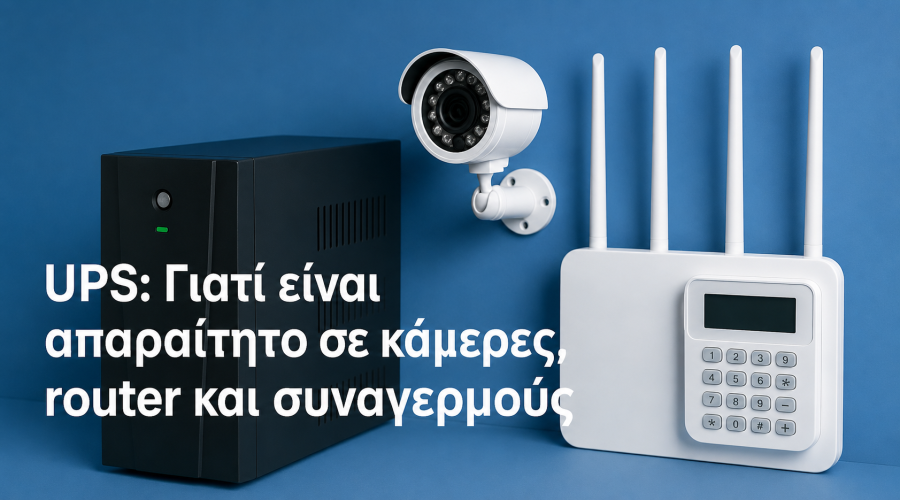 UPS: Γιατί είναι απαραίτητο σε κάμερες, router και συναγερμούς