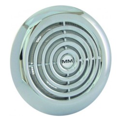 Εξαεριστήρας μπάνιου στρόγγυλος Φ120mm 18W ΙΝOX 220V 150 m³/h 42dB