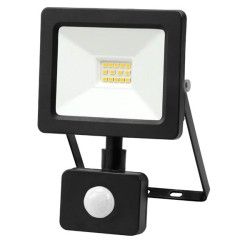 Προβολέας Led-SMD mini slim 10W 4100Κ ενδιάμεσο λευκό φως με ανιχνευτή κίνησης IP65