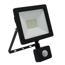 Προβολέας Led-SMD mini slim 20W 4100Κ ενδιάμεσο λευκό φως με ανιχνευτή κίνησης IP65