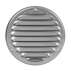 Περσίδα εξαερισμού στρόγγυλη γκρι Φ100mm Europlast MR100P με πλέγμα προστασίας Περσίδα εξαερισμού στρόγγυλη γκρι Φ100mm Europlast MR100P με πλέγμα προστασίας
