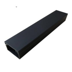 Κανάλι καλωδίων από PVC με αυτοκόλλητο και διαστάσεις 25x25mm μαύρο