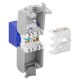 GOOBAY Keystone module RJ45 CAT 6A 90688 UTP σε μπλε χρώμα