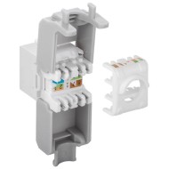 GOOBAY Keystone module RJ45 CAT 6A 90867 UTP σε  λευκό χρώμα