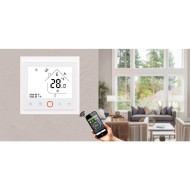 Smart WiFi θερμοστάτης πετρελαίου BHT-002-GBLWDB dual band χωνευτός λευκός