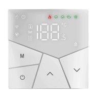Smart WiFi θερμοστάτης πετρελαίου BHT-15GBLW χωνευτός λευκός gia ομοιόμορφο και άνετο έλεγχο της θερμοκρασίας