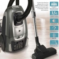 Ηλεκτρική σκούπα BRUNO ισχύος 800W με κάδο χωρητικότητας 3.5lt σε χρώμα γκρι