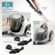 BRUNO ηλεκτρική σκούπα BRN-0137, 800W, 3lt, κυκλωνική, λευκή