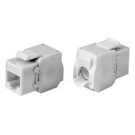 POWERTECH keystone module RJ45 female CAB-N150 Cat.6Α UTP 180° σε  λευκό χρώμα