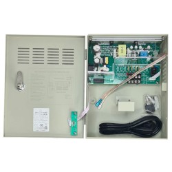Φορτιστής και τροφοδοτικό POWERTECH  CP1204-5A-B 12V/5A σε κουτί για CCTV, DC12V/5A, 4 κανάλια