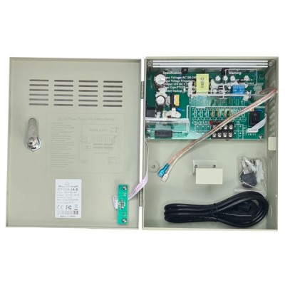 Φορτιστής και τροφοδοτικό POWERTECH  CP1204-5A-B 12V/5A σε κουτί για CCTV, DC12V/5A, 4 κανάλια
