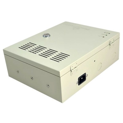 Φορτιστής και τροφοδοτικό POWERTECH  CP1204-5A-B 12V/5A σε κουτί για CCTV, DC12V/5A, 4 κανάλια