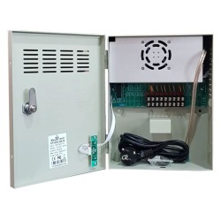 POWERTECH τροφοδοτικό CP1209-20A-B για CCTV-Alarm, DC12V 20A, 9 κανάλια