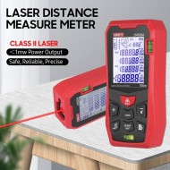 Μετρητής απόστασης laser UNI-T LM100A m/ft/in 100m με αλφάδια σε οριζόντια και κάθετη θέση