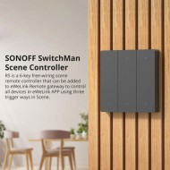 SONOFF smart διακόπτης R5W με 6x πλήκτρα Wi-Fi για απομακρυσμένο έλεγχο με LED ενδείξεις σε λευκό χρώμα