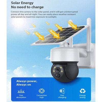 SECTEC smart ηλιακή κάμερα ST-S517C-3M, 3MP, PIR, PTZ, cloud/micro SD με νυχτερινή λειτουργία με υπέρυθρα & αμφίδρομη μεταφορά φωνής και ήχου SECTEC smart ηλιακή κάμερα ST-S517C-3M, 3MP, PIR, PTZ, cloud/micro SD με νυχτερινή λειτουργία με υπέρυθρα & αμφίδρομη μεταφορά φωνής και ήχου