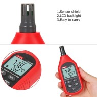 Ψηφιακό θερμόμετρο & υγρασιόμετρο UNI-T UT333BT Bluetooth με εύρος μέτρησης θερμοκρασίας: -10 έως 60°C