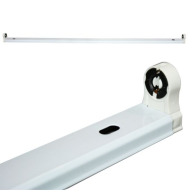 Slim φωτιστικό σκαφάκι για 1 λάμπα LED T8 90cm τύπου φθορίου λευκό με τροφοδοσία στα 2 άκρα Slim φωτιστικό σκαφάκι για 1 λάμπα LED T8 90cm τύπου φθορίου λευκό με τροφοδοσία στα 2 άκρα