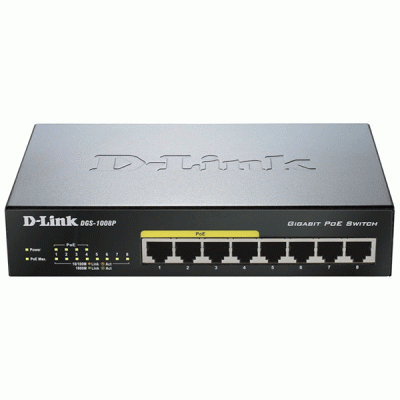 Μεταγωγέας δικτύου 8-Port Gigabit PoE Unmanaged Desktop Switch με 4 θύρες Power-over-Ethernet