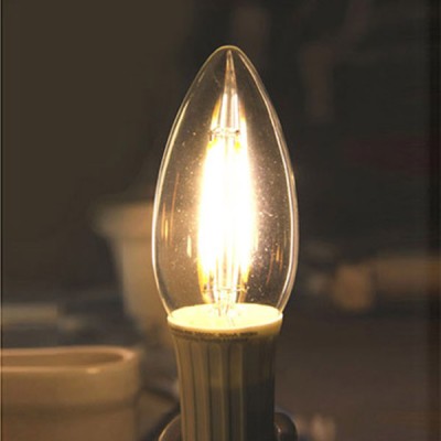Διακοσμητική λάμπα led Ε14 4W 230V ντιμαριζόμενη 2800k θερμό λευκό φως 400 lumen κερί C35 διάφανο Διακοσμητική λάμπα led Ε14 4W 230V ντιμαριζόμενη 2800k θερμό λευκό φως 400 lumen κερί C35 διάφανο