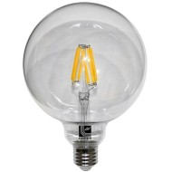 Διακοσμητική λάμπα led Globe Ø125mm E27 ισχύος 10W 230V 2800k θερμό φως 1550lm σφαιρική διάφανη