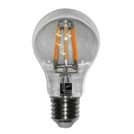 Διακοσμητική λάμπα led αχλάδι E27 4W 230V 2800k θερμό λευκό φως 470Lm Α60 COG διάφανη