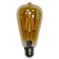 Διακοσμητική λάμπα led αβοκάντο E27 ισχύος 6W 230V ντιμαριζόμενη 2200k θερμό λευκό φως 600lm μελί
