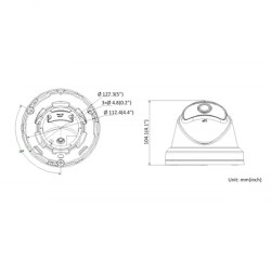 Δικτυακή IP κάμερα Dome HIKVISION DS-2CD2345G0P-I 1.68mm 4MP ανθεκτική σε βανδαλισμούς