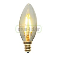 Λάμπα led filament κεράκι C35 Ε14 4W 230V 2700k θερμό λευκό φως 440lumen