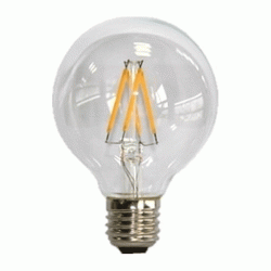 Λάμπα led filament globe G95 Ε27 4W 230V 2700k θερμό λευκό φως 440lumen δέσμης 360°