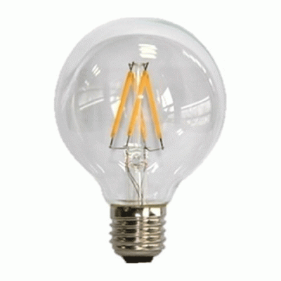 Λάμπα led filament globe G95 Ε27 4W 230V 2700k θερμό λευκό φως 440lumen δέσμης 360°