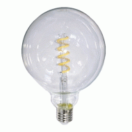 Λάμπα led filament globe spiral Ε27 6W 230V 2700k θερμό λευκό φως 540 lumen