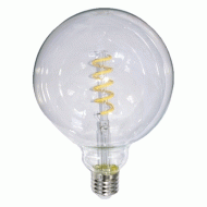 Λάμπα led filament globe spiral Ε27 G125 6W 230V 2700k θερμό λευκό φως 540 lumen