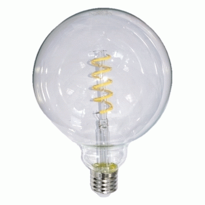 Λάμπα led filament globe spiral Ε27 G125 6W 230V 2700k θερμό λευκό φως 540 lumen Λάμπα led filament globe spiral Ε27 G125 6W 230V 2700k θερμό λευκό φως 540 lumen