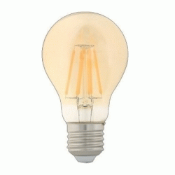 Λάμπα led filament αχλάδι amper Α60 Ε27 4W 230V ντιμαριζόμενη 2300k θερμό λευκό φως 360lumen