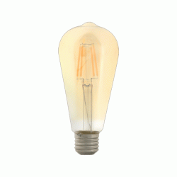Λάμπα led filament αβοκάντο amper ST64 Ε27 4W 230V ντιμαριζόμενη 2400k θερμό λευκό φως 360lumen
