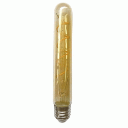 Λάμπα led filament σωλήνας amper spiral Τ30 Ε27 6W 230V ντιμαριζόμενη 2400k θερμό λευκό φως 540lumen