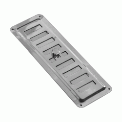 Ανοξείδωτη γρίλλια ανοιγόμενη 7.5x23cm ιδανική για την είσοδο - έξοδο του αέρα σε γραφεία βιομηχανικούς χώρους και τζάκια