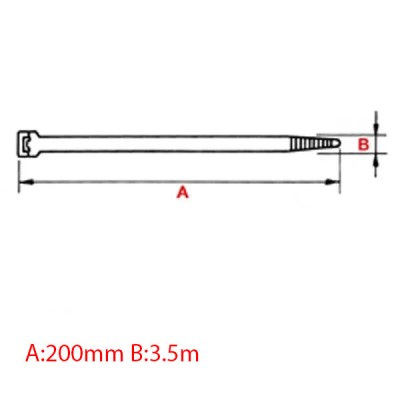 Δεματικά καλωδίων Ιταλίας SapiSelco 3.5x200mm με δόντι για ειδικές καιρικές συνθήκες 50 τεμάχια Δεματικά καλωδίων Ιταλίας SapiSelco 3.5x200mm με δόντι για ειδικές καιρικές συνθήκες 50 τεμάχια