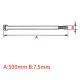 Δεματικά καλωδίων Ιταλίας SapiSelco 7.5x500mm PA6.6 τύπου Α συσκευασία 100 τμχ. σε μαύρο χρώμα